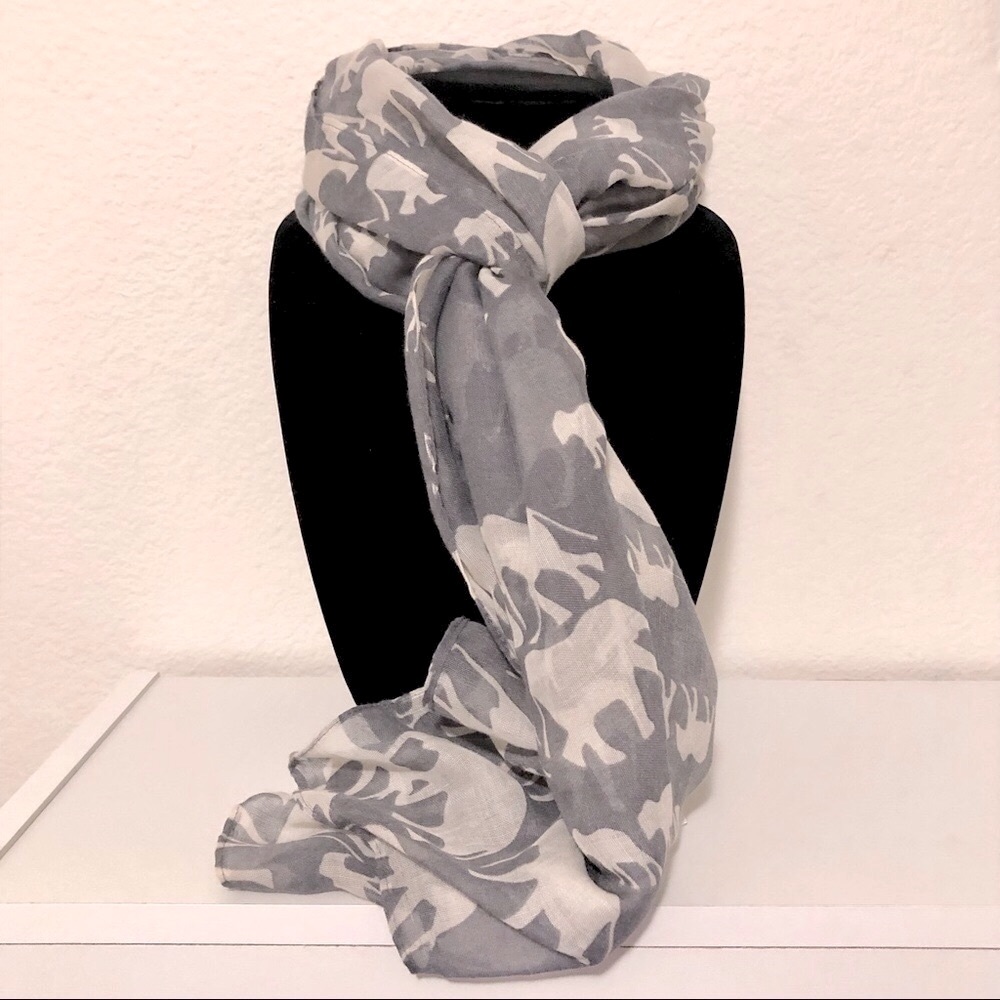 Elephant Patterned Scarf